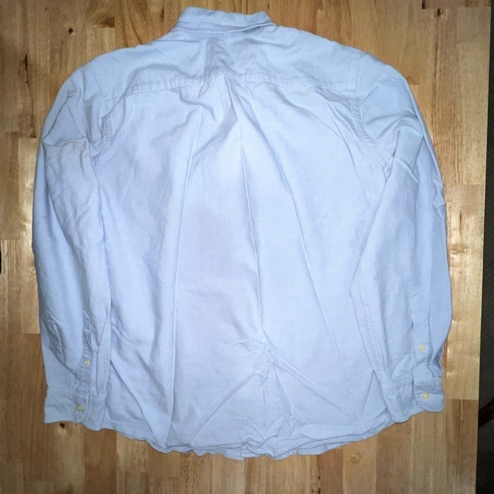 J. Crew Blue Washed Casual 100% Cotton Men’s Casual Button Down Shirt - Size M - Picture 3 of 7